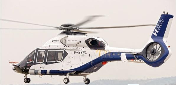 第二架空客h160原型机 首架完全使用复合材料的民用直升机