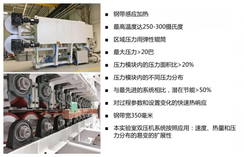 conbilitygmbh新近推出实验室用感应式双钢带压机系统